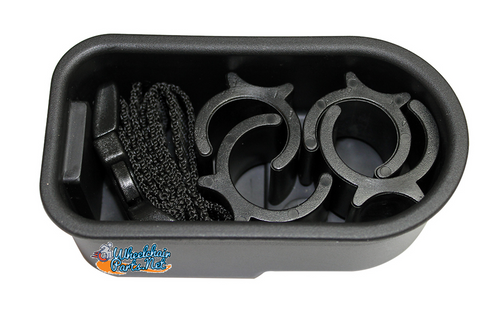 AC062- CRUTCH OR CANE HOLDER FOR WHEELCHAIR