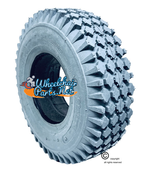 F079 4.10 X 3.50-5 (12 x 4") KNOBBY TIRE W/ SOLID INSERT - Fits Most/EMC F079 4.10 X 3.50-5 (12 x 4") KNOBBY TIRE W/ SOLID INSERT - Fits Most/EMC
