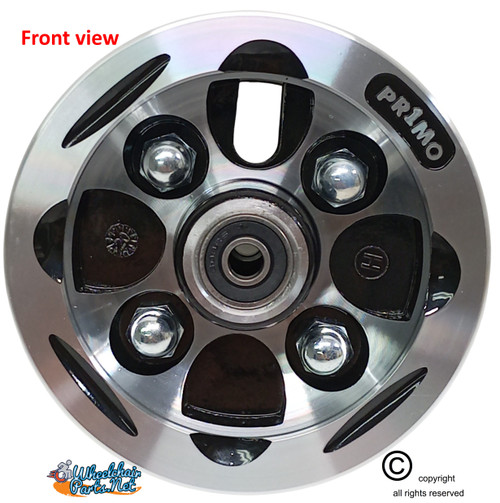 8 x 2" ALLOY WHEEL TWO PIECE WHEEL. 2 1/2" Hub Width No Tire. Set of 2