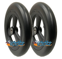 8" x 1" Wheel With 1" Hub Width and 5/16" Bearings. Solid Tire