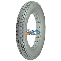 AL026 12 1/2 x 2 1/4" Solid Light Gray Knobby Tire. Sold as each.