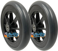 CW145 - 7" x 1" Front caster wheel with 5/16" bearings and 1 1/2" hub length. Sold as Pair