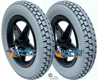 12.5"x2.25" Foam Fill Wheel Assembly for Invacare Power Chairs With Center Keyway. SOLD AS PAIR