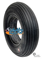 F020B- 8X2" (200X50) RIB BLACK COLOR, FOAM FILL TIRE - NON MARKING