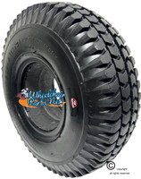 F059- 10X3"  KNOBBY BLACK  FOAM FILL TIRE - NON MARKING