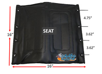 16" x 16" Medline Seat. Black Color