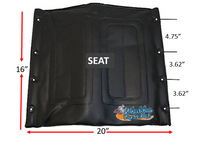 20" x 16" Medline Seat. Black Color