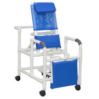 MJM  Reclining Shower Chair With Standard Seat & Elevated Legrest