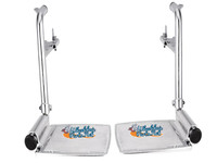 Set of 2 Bariatric HD Footrest With 3" Pin Spacing.