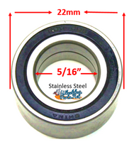 B10SS - 5/16" x 22mm STAINLESS STEEL BEARINGS - Sold as pack of 4