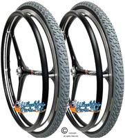 SET of X-CORE 24" (540m) 3 Spoke Wheel With PRIMO All Terrain Tires