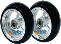 3" x 1.4" Caster Wheel With Aluminum Rim and 5/16" Bearings.