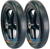 CWR714-5   7" X 1.4" Solid wheel with Bearings and Hub Width 1.6"