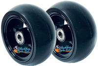 3" x 1.4" Caster Wheel With BLACK COLOR Aluminum Rim and 5/16" Bearings.