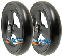 CW126PB- 7X1" HOLLOW SPOKE CASTER WHEEL WITH 1" HUB WIDTH - ONE PAIR