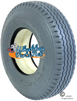 F072C- 2.80X2.50-4 (9X2 3/4) Heavy Duty Sawtooth Tread, Foam Fill Tire