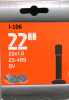 I106P- 25-501 (22X1") High Pressure Inner Tube, Standard Valve. Sold as pair.