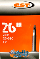 I110P- 25-590 (26X1") High Pressure Inner Tube, French Valve. Sold as pair.