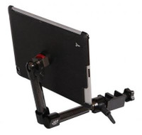 View of CHARIS wheelchair Versatile Carbon Fiber Mount with 360 degree Rotation for Ipad, Part number (JY201)