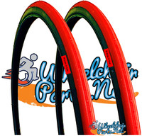 T096-2P-  25 X 1" RED RACER TIRE. SOLD AS PAIR