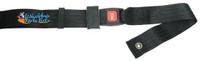 48" Long Positioning Belt, Push Button Buckle,  Black 2" Webbing.