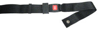 60" Long Positioning Belt, Push Button Buckle,  Black 2" Webbing.