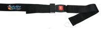 48" Long, Axle Mount Positioning Belt, with Push Button Buckle, Black 2" Webbing.