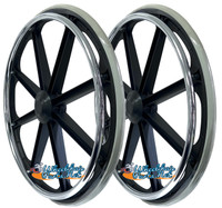 RW19X - Standard 24x1 8 Spoke Mag Wheel With 2 1/2" Hub. Sold as Pair