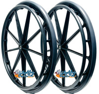 RW18X - 24x1 Invacare 9 Spoke Mag Wheel With 2 1/8" Hub. Pair