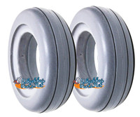 AL134P- 6X2 LIGHT GRAY ROUND PROFILE TIRE. SOLD AS PAIR