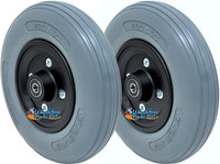 CW191 8" x 2" Assembly With Solid Urethane Tire and 5/16" Bearings