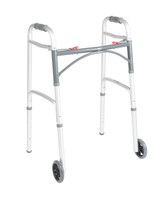 Drive Two Button Deluxe Folding Walker 5" Wheels