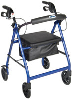 Drive Aluminum Rollator, 6" Casters Fold-Up FREE SHIPPING