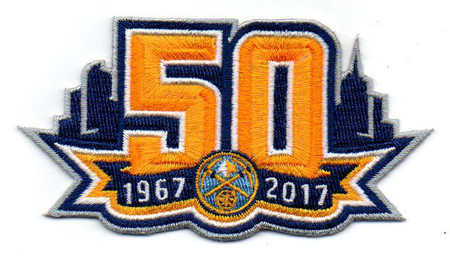Denver Nuggets 50th Anniversary Patch