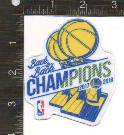 Golden State Warriors Back to Back Champions Patch