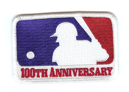 MLB 100th Anniversary Patch