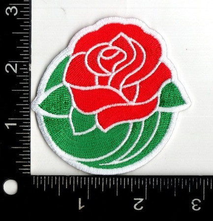Rose Bowl Rose, 2.75" Tall w/Extra 1/8" Border
