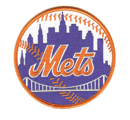 New York Mets Primary Logo (Blue Building w/Orange Border)