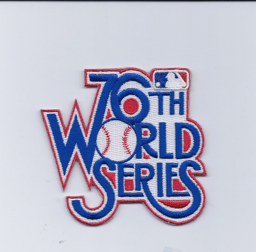 World Series 1979 76th Anniversary, Pirates vs. Orioles, 3 1/4" Tall X 3 1/2" Wide, 100% Embroidery, Knife Cut to Shape, Collector Patch Backing (UPC# 813300011955)