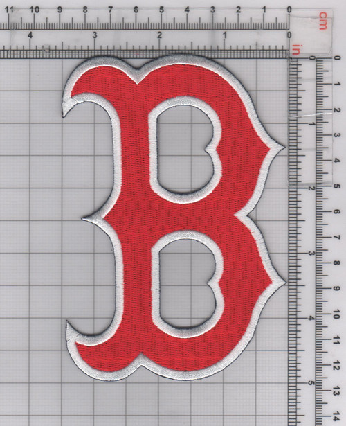 Boston Red Sox "B" Secondary Logo 1 (Red w/Navy Border)