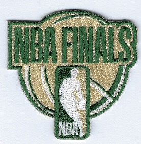 Milwaukee Bucks Team Color NBA Finals 2021; 2 1/4" Wide x 2 1/8" Tall; 100% Embroidery; Knife Cu...