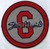 Stan Musial 6 Memorial Road (Gray Center) FanPatch; 3.5" Round; 100% Embroidery; Knife Cut; 4220 Heat Seal Backing w/PS Strip (UPC # 813300015571)