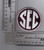 SEC Football Disc Texas A&M 1 (White Border/Burgundy Background)