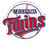 Minnesota Twins Primary Logo (Retired), 4" Wide x 3 5/8" Tall
