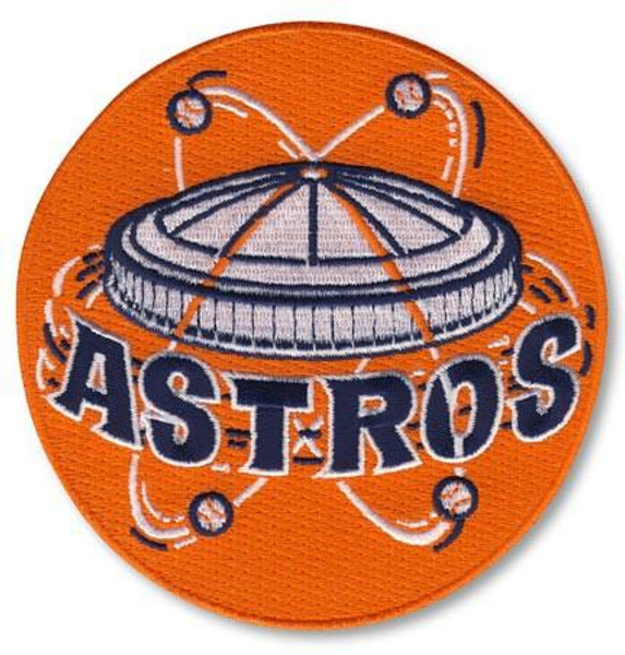 Houston Astros Retro Patch '65-'70; 4" Round; 100% Embroidery/Knife Cut to Shape; Collector Patch Backing (UPC # 813300011207)