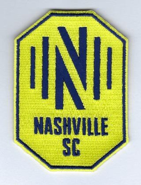 Nashville SC Primary; 3" Tall; 100% Embroidery; Knife Cut to Shape; 4220 Heat Seal Backing (UPC# 818437032859)