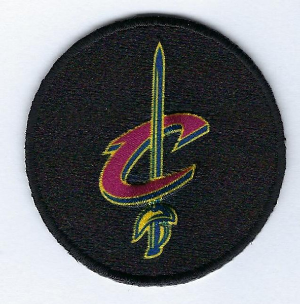Cleveland Cavaliers; 47mm Round; Sublimation/Embroidery; Knife Cut; 4220 Heat Seal Backing