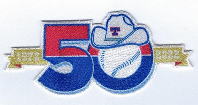 Texas Rangers 50th Anniversary Collector Patch - The Emblem Source