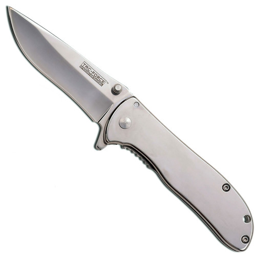 Tac-Force Stainless Steel Mirror Polished Spring Assisted Knife