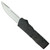 Lightning Black Topo Sample OTF Automatic Knife, Satin Drop Blade